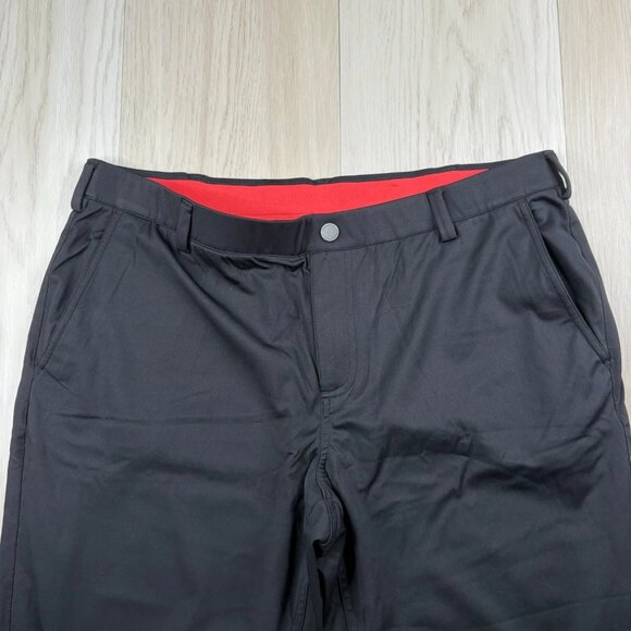 Redvanly Mens Black Flat Front Bradley Classic Straight Chino Pant Size XL - Picture 2 of 10